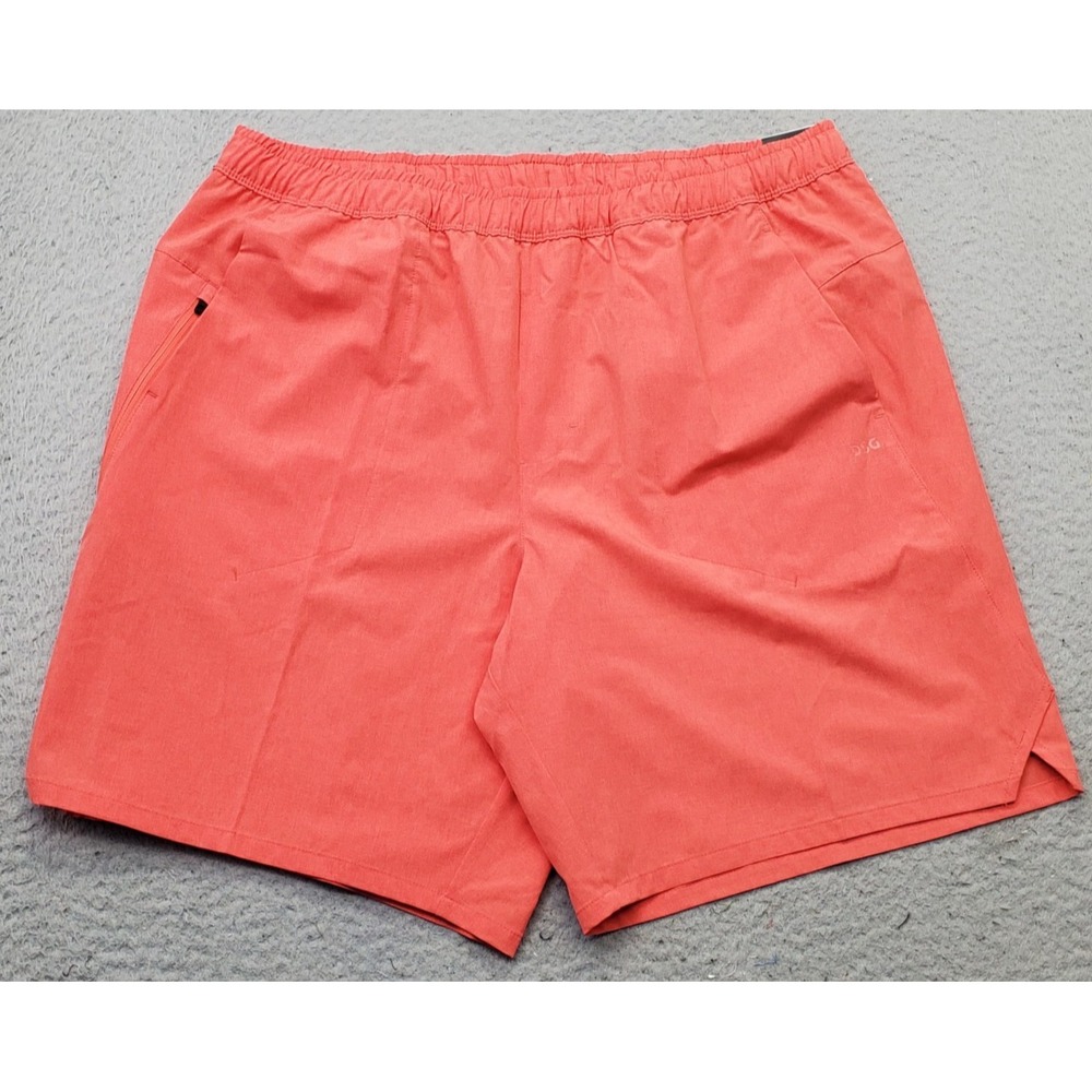 DSC Agility Shorts‎ Mens Large Red Athletic Fit Stretch Elastic Waist 8" Inseam